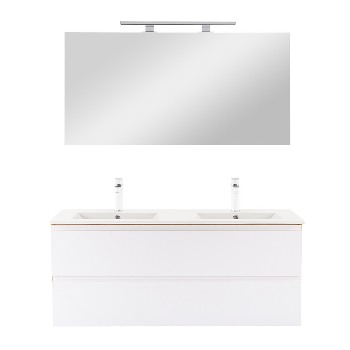 Leziter Vario Pull 120 mobilier de baie complet stejar-alb [4]