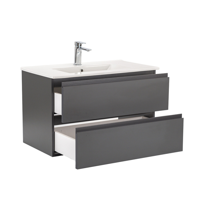 Leziter Vario Pull 80 mobilier de baie complet antracit-antracit [5]