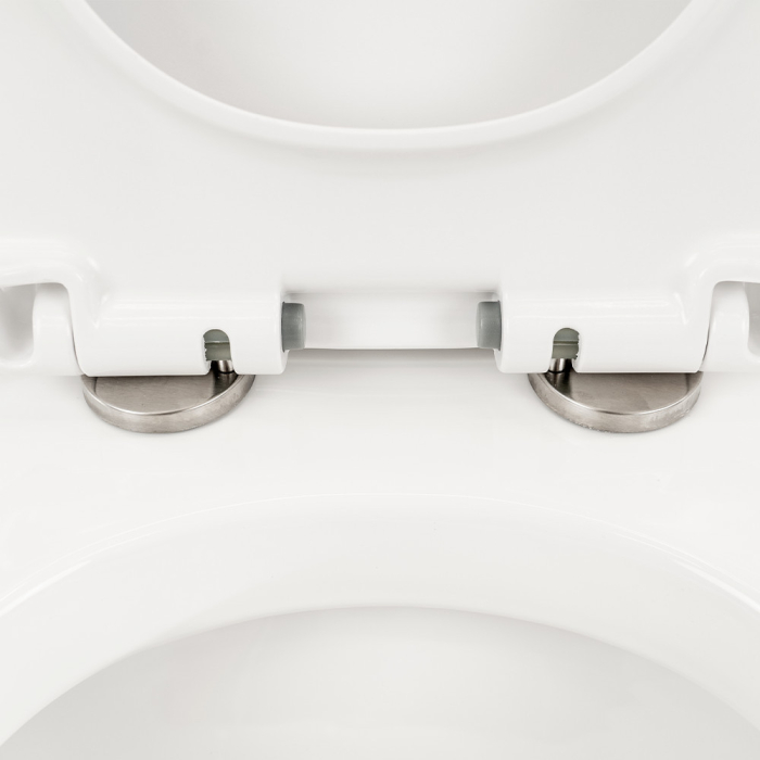 Leziter Vas de toaletă Coral Monobloc cu evacuare inferioară și capac cu închidere silențioasă [9]