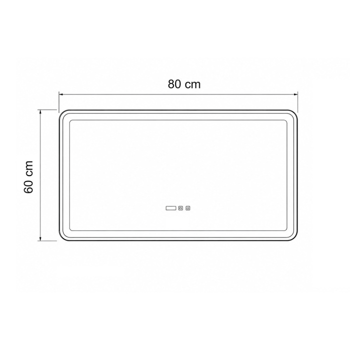 Leziter Vio 80 oglindă cu iluminare led 80x60 cm [3]