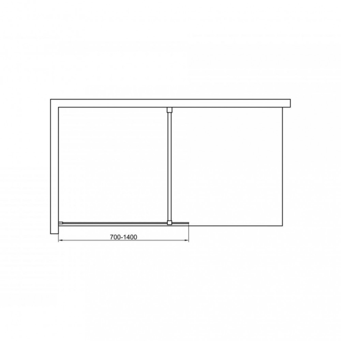 Leziter WI01-12 Walker walk walk-in perete duș 120x195 cm [7]