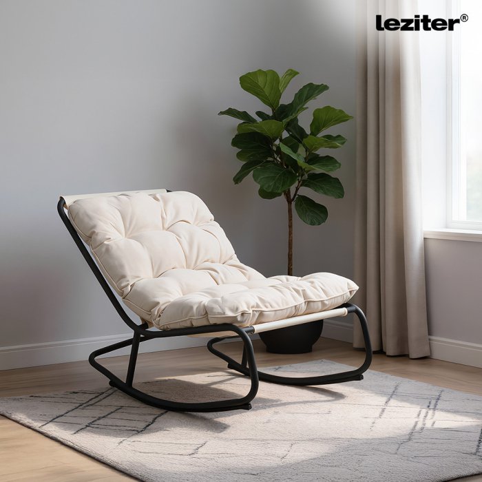 Leziter Zen gradina balansoar bej scaun [2]