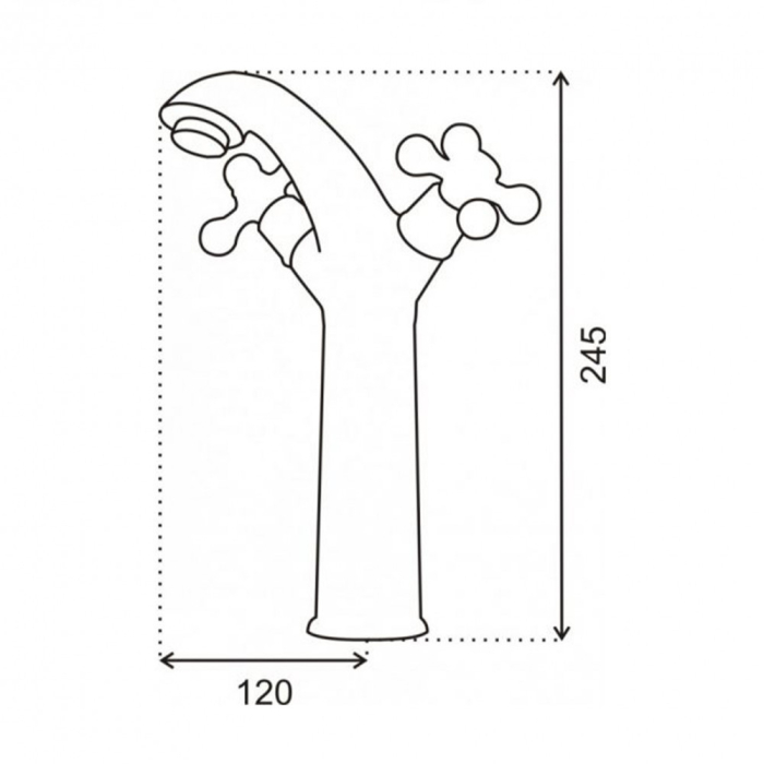 Logé Baterie lavoar antică LUXOR10 în relief [2]