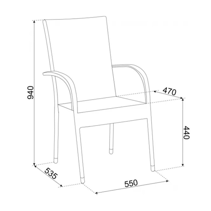 Logé Garden Set de mobilier de grădină Merano, format din 6 piese [5]