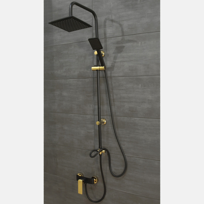 Logé Set de duș Denis 63 negru și auriu [3]