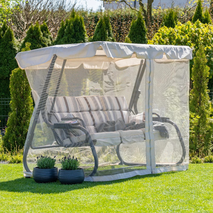 Mirpol Balansoar de grădină Ines cu plasă de țânțari [9]