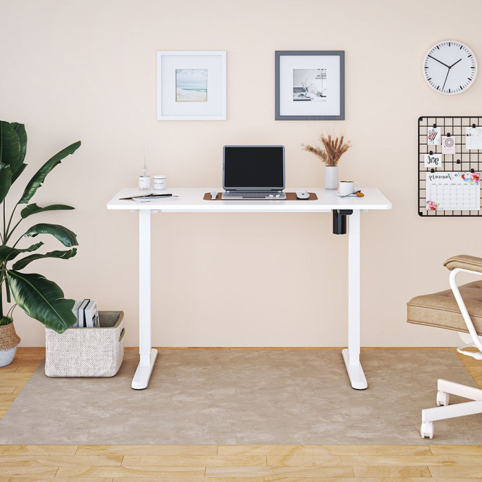 Mirpol Birou cu reglare pe înălțime, 120x60 cm alb [3]