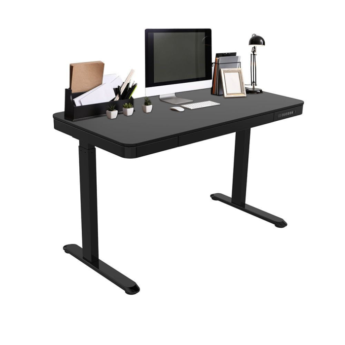 Mirpol Birou VELSEN cu reglare electrică a înălțimii, panou de control 120x60 cm negru [2]