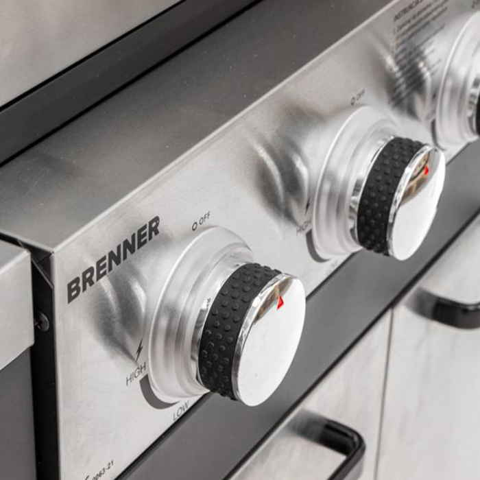 Mirpol BR-K4PLUS grătar de grădină complet cu 4 arzătoare în 1 [9]