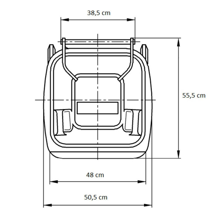 Mirpol Container deșeuri 120L VERDE [5]