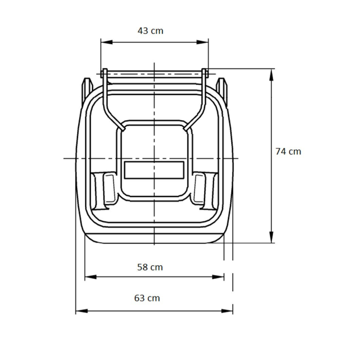 Mirpol Container deșeuri 240L negru [3]