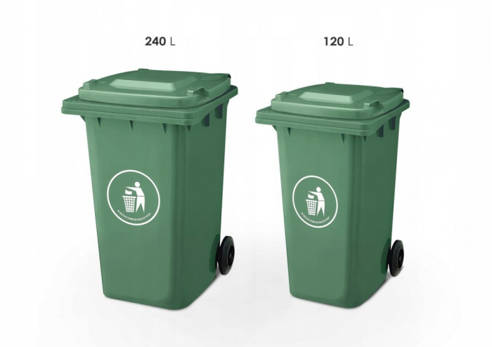 Mirpol Container deșeuri 240L VERDE [2]