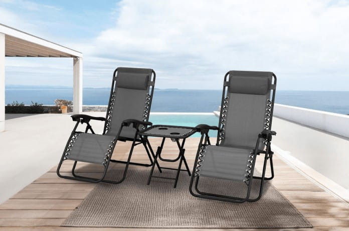 Mirpol Delux 2x canapea extensibilă și masă set gri [2]