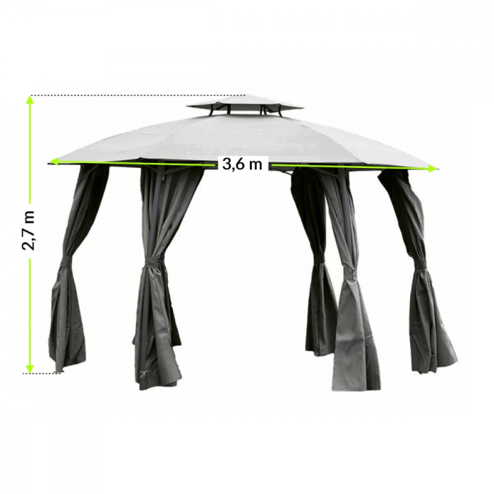 Mirpol Foișor de grădină Gavi 2 graphite [9]