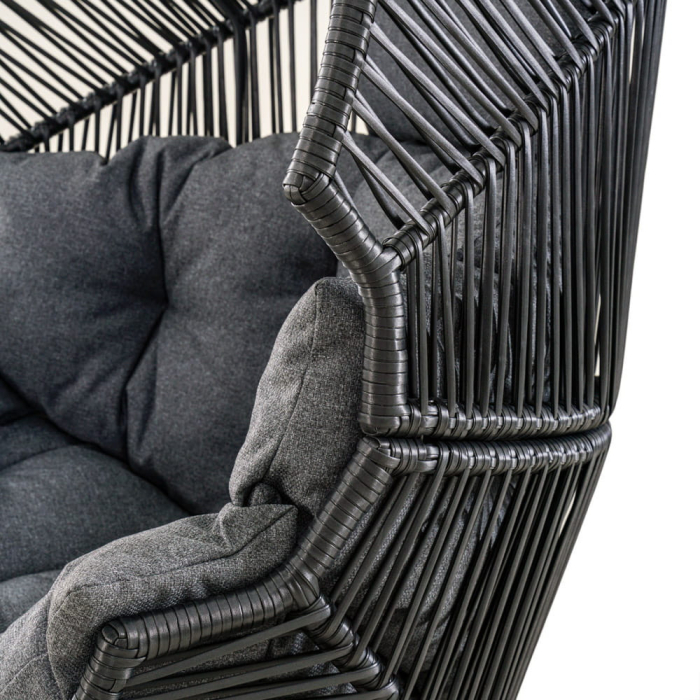 Mirpol Fotoliu suspendat HOLAND negru [8]