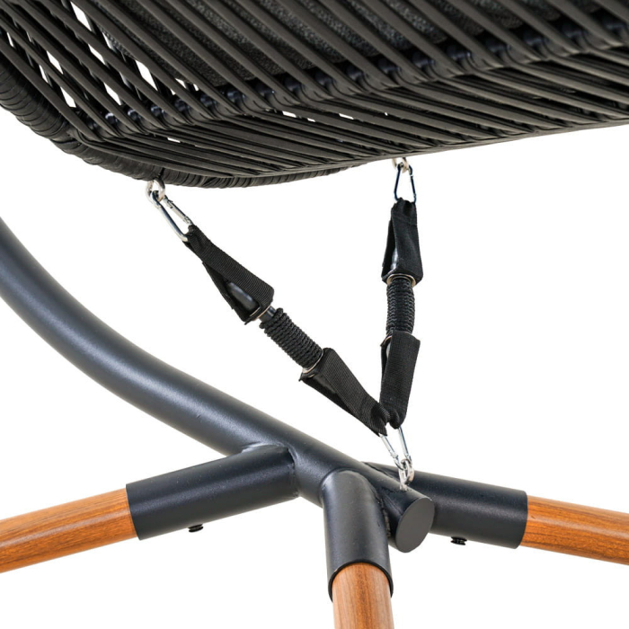 Mirpol Fotoliu suspendat HOLAND negru [5]