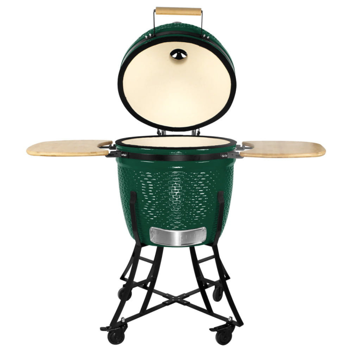 Mirpol Grătar ceramic pentru cărbuni cu rafturi laterale, grilă de 46 cm [2]