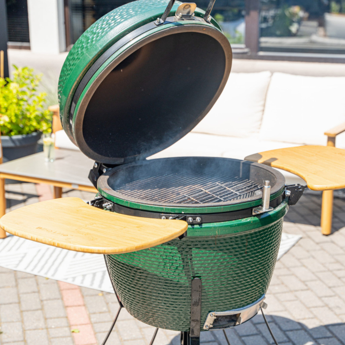 Mirpol Grătar ceramic pentru cărbuni cu rafturi laterale, grilă de 52 cm [6]