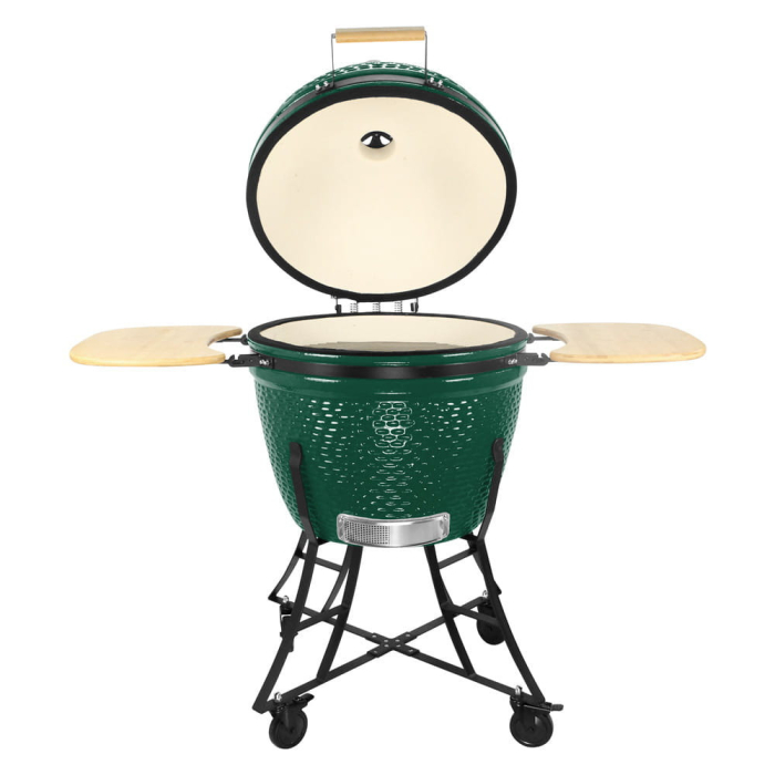 Mirpol Grătar ceramic pentru cărbuni cu rafturi laterale, grilă de 57 cm [2]