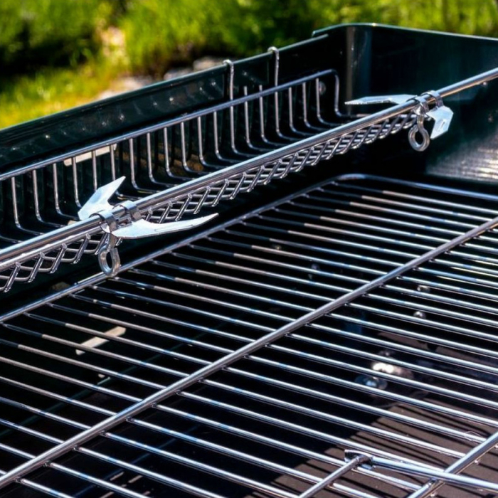 Mirpol Grătar cu cărbune dreptunghiular cu role MIR244 [9]