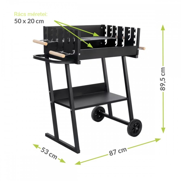 Mirpol Grătar pătrat cu cărbune MIR6045 [6]