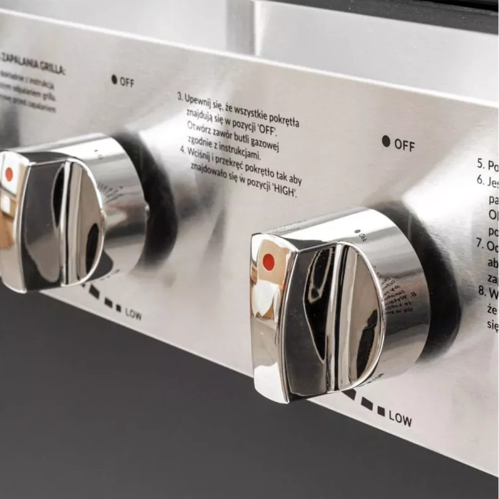 Mirpol Grătar pe gaz Brenner G4 cu patru arzătoare, 2,63 kW [9]