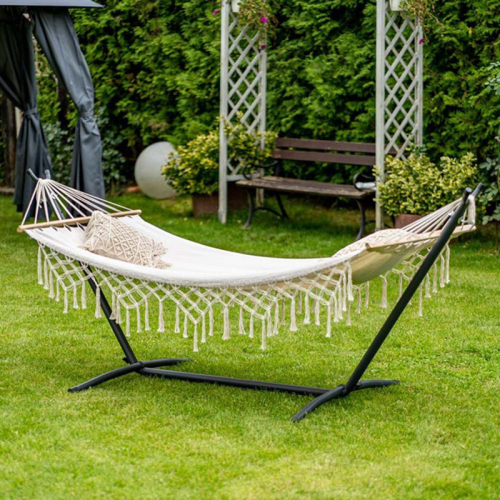 Mirpol Hamac BOHO cu tijă 200x100 cm [5]