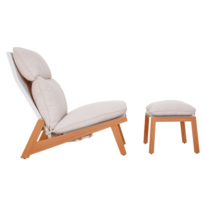 Mirpol KALEM șezlong de grădină cu suport pentru picioare [3]