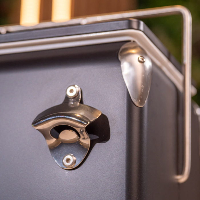 Mirpol Ladă frigorifică retro metalică Tourist, 13 L, neagră [5]