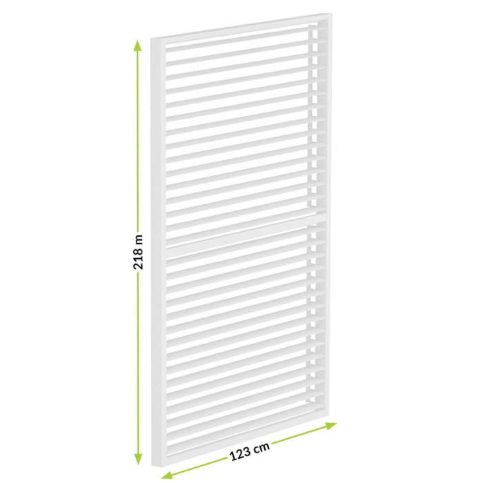 Mirpol LUXE Panou lateral cu lamele (R) 123x218cm până la 4 m alb [5]