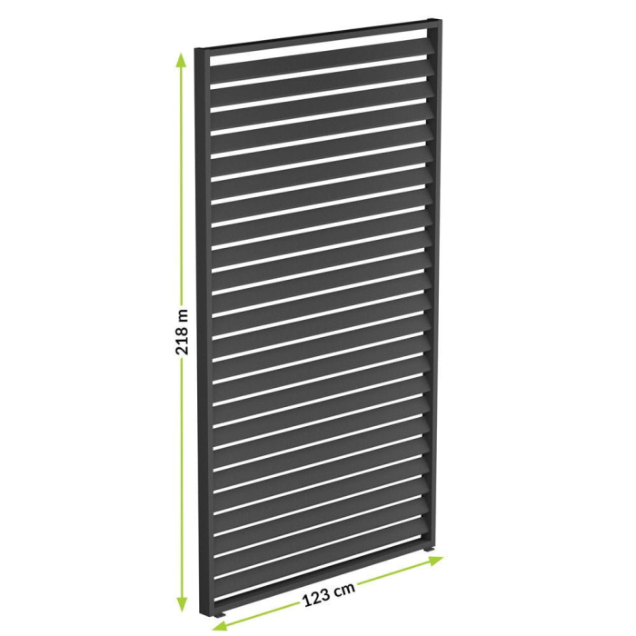 Mirpol LUXE Panou lateral Lamella (N) 123x218cm până la 4 m antracit [3]