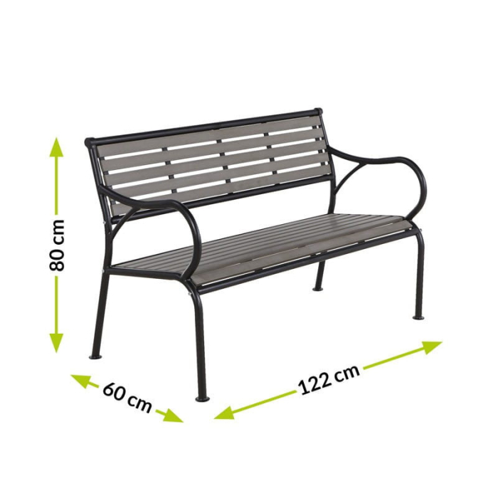 Mirpol MIR271 bancă de grădină 122x60 cm [4]