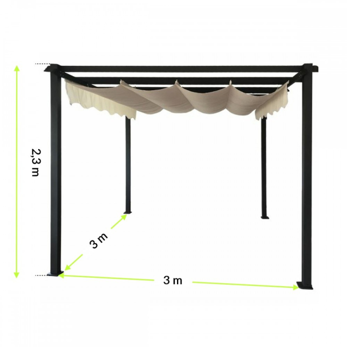 Mirpol Pergolă din aluminiu 3x3 [4]