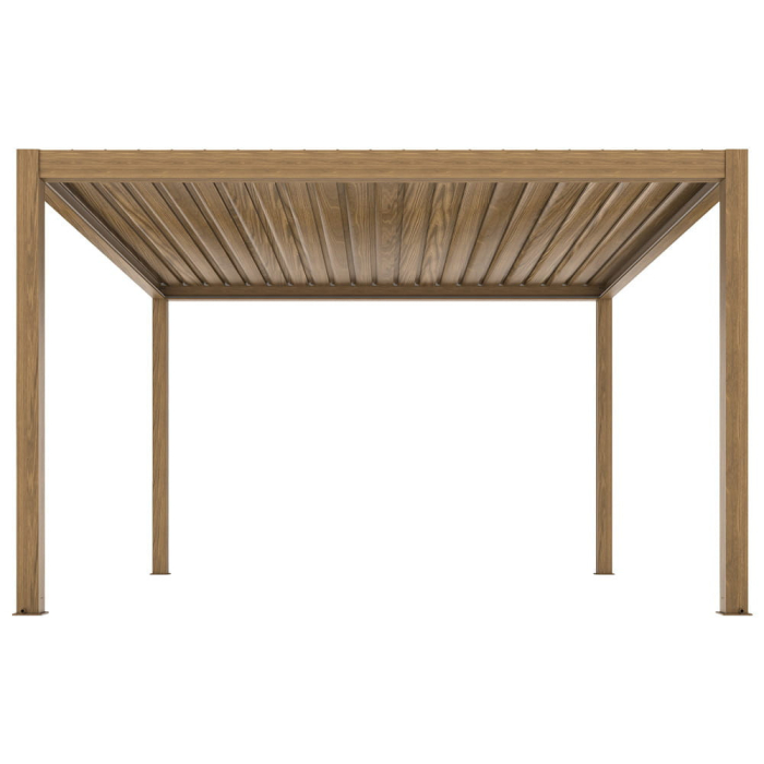 Mirpol Pergolă electrică LUXE 4x4m cu iluminat LED din lemn [3]