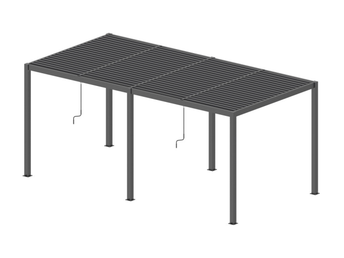 Mirpol Pergola LUXE 7,8x3m antracit cu iluminare LED [2]