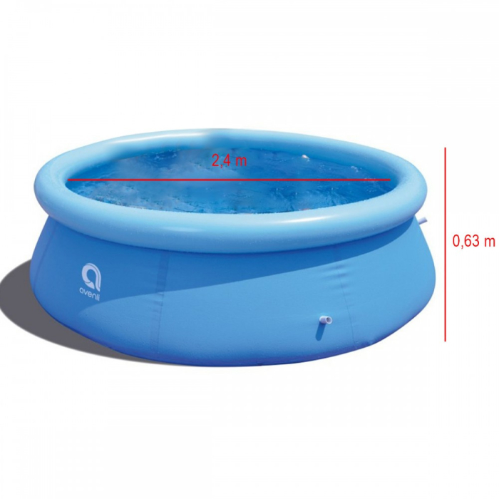 Mirpol Piscină gonflabilă rotundă cu margine 2,4x0,63 m [2]