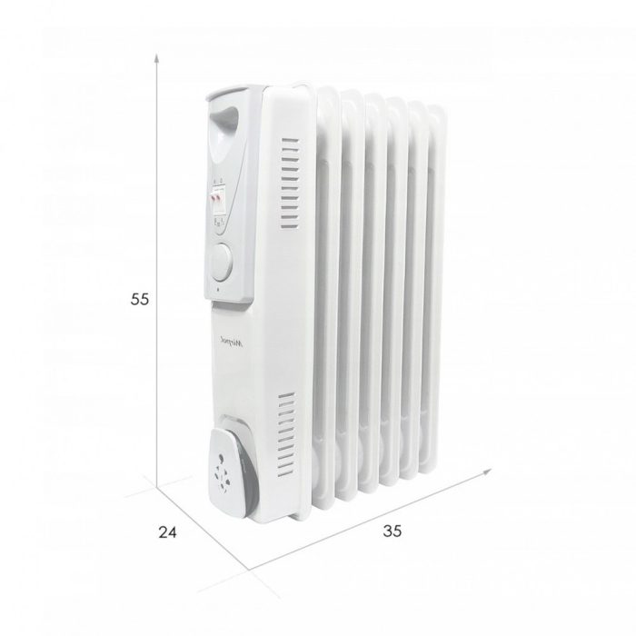 Mirpol Radiator ulei HH-1001, 7 piese, 600W/900W/1500W [3]