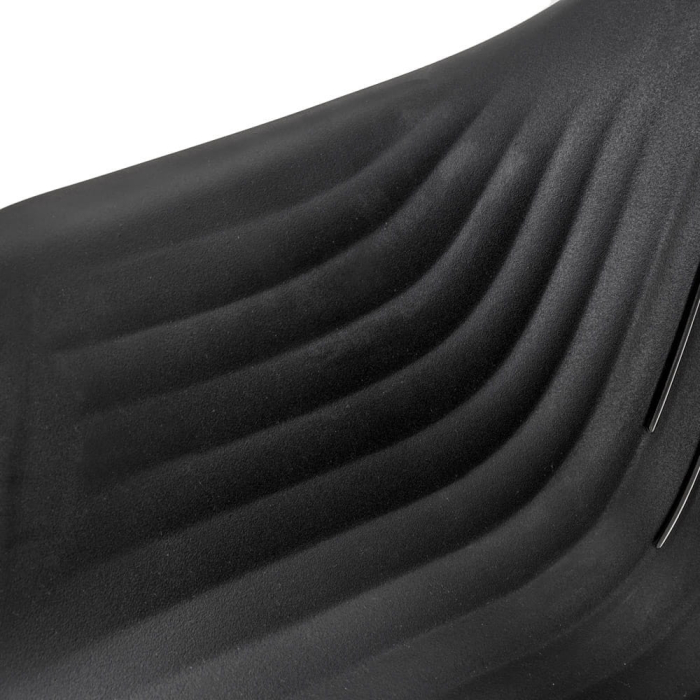 Mirpol Scaun de grădină din plastic Ballena cu picioare metalice, negru [6]