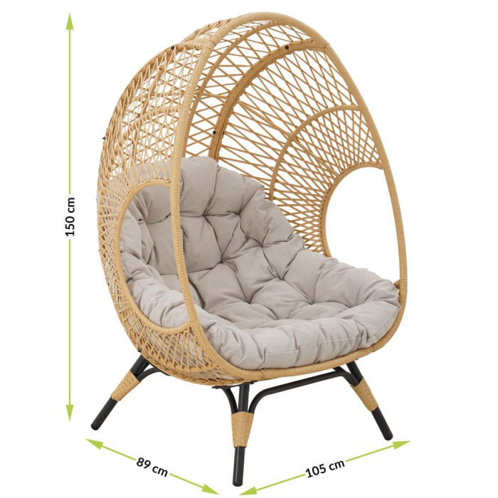 Mirpol Scaun din răchită Amsterdam [3]