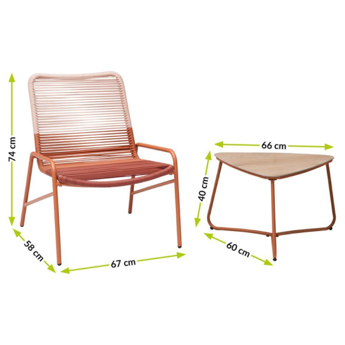 Mirpol Set balcon VICHY pentru 2 persoane [6]