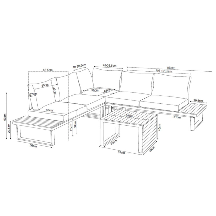 Mirpol Set colț de grădină MARBELLA [9]