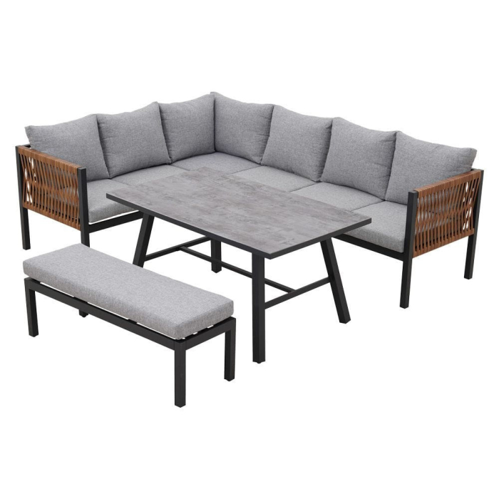 Mirpol Set de mobilier de grădină de colț Texas cu 8 locuri [3]