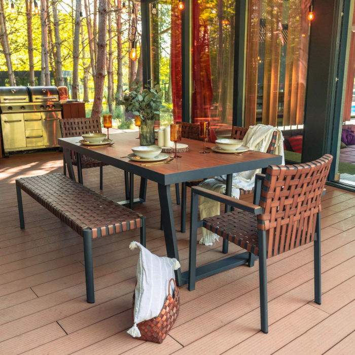 Mirpol Set de mobilier de grădină TEXAS cu bancă și masă mare [2]