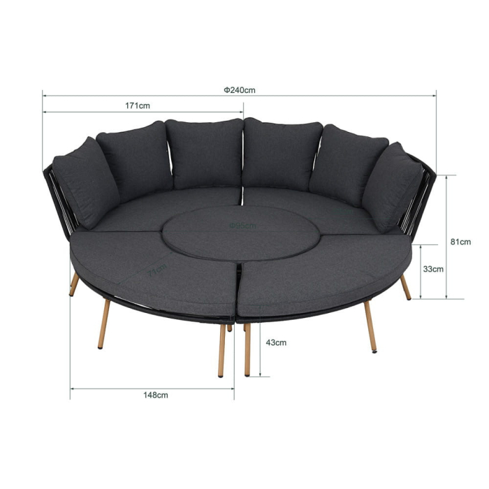 Mirpol Set mobilier de grădină Holand cu 10 locuri [8]