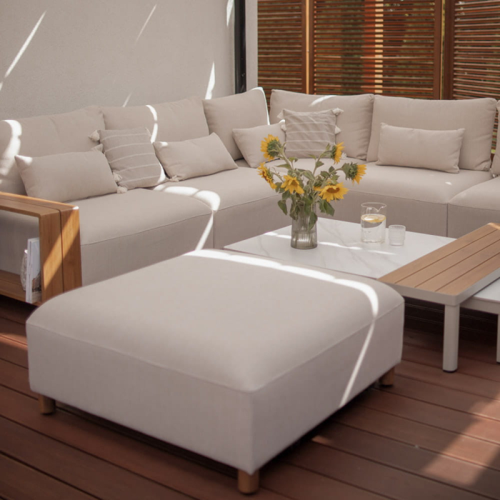 Mirpol Set modular de colțar de grădină KALEM bej [8]