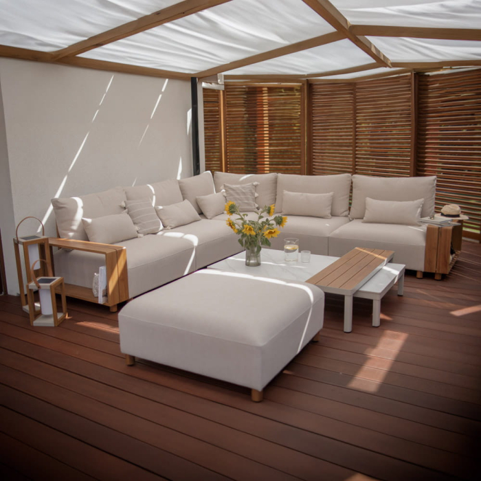 Mirpol Set modular de colțar de grădină KALEM bej [2]