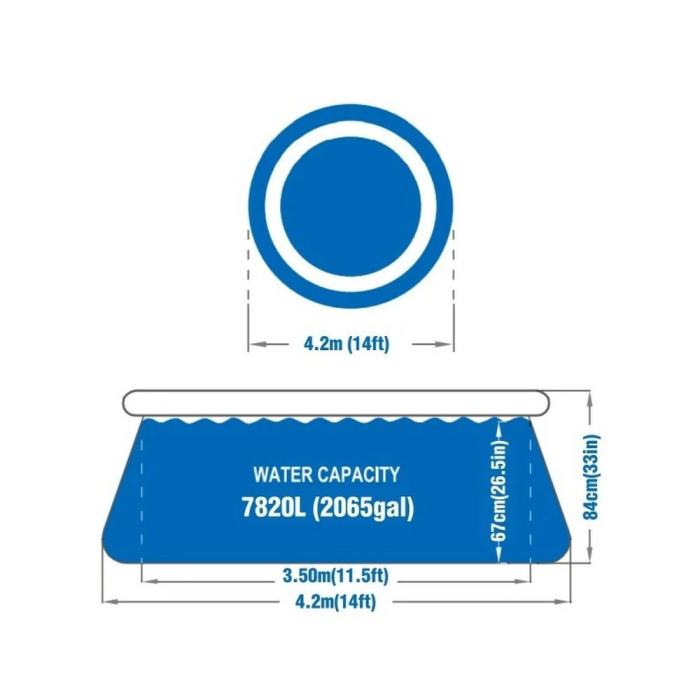 Mirpol Set piscină gonflabilă 420 x 84 cm [2]