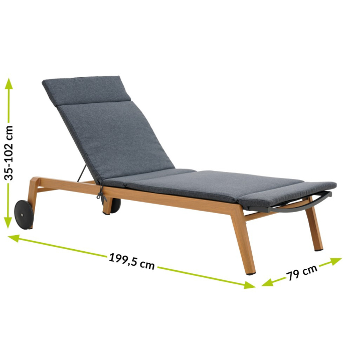 Mirpol Șezlong de grădină Duisburg [2]