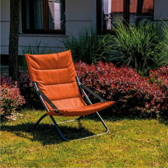 Mirpol Șezlong de plajă Verde în portocaliu [3]