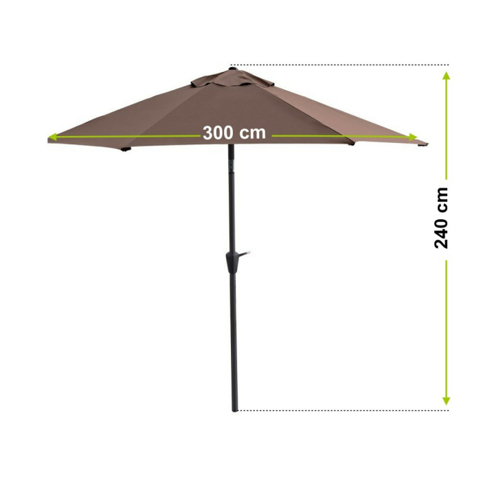 Mirpol Umbrelă de grădină Havana maro [4]